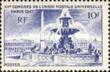 U.P.U.- 12e congress. Place de la Concorde