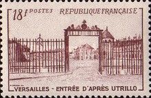 Entrance to the castle of Versailles by Maurice Utrillo