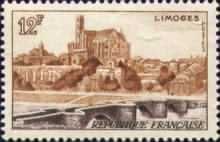 Cathedral and Saint Etienne Bridge, Limoges