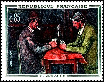 Paul Cezanne (1839-1906) "The Card Players"