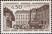1st International Postal Conference, Paris Hotel Post 1863
