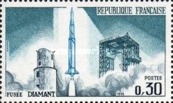 Into orbit of the first French satellite. Diamant rocket