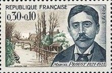 Marcel Proust (1871-1922) bridge Saint-Hilaire on the Loir i