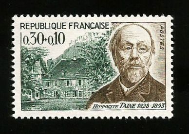 Hippolyte Taine (1828-1893)  his birthplace in Vouziers (Ard