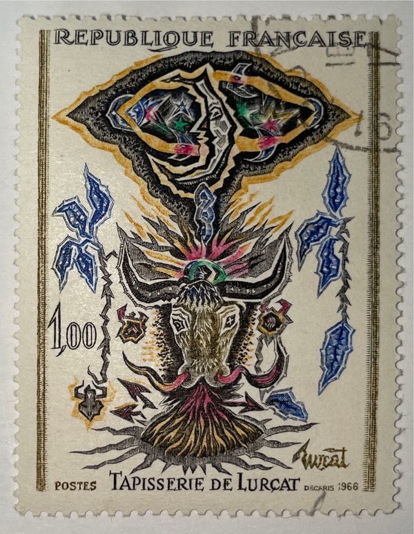 Tapestry Lurçat "The moon and the bull"