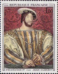 Portrait of Francis 1 (1494-1547) by Clouet (1475-1541)