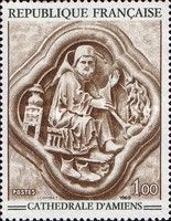 Amiens. Bas-relief of the cathedral