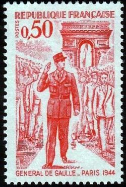 General de Gaulle in Paris in 1944
