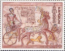 Ramses- Fresco of the temple of Abu Simbel (Egypt)
