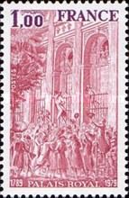 Palais Royal 1789, Camille Desmoulins addressing Crowd