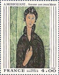 Amadeo Modigliani (1884-1920) "Woman with blue eyes"
