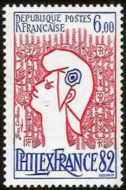 Philexfrance '82 by Jean Cocteau