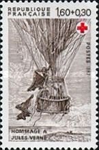 Tribute to Jules Verne (1828-1905) "Five weeks in a Balloon"