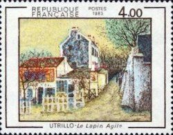 Maurice Utrillo (1883-1955) "The nimble rabbit"