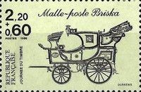 The mail coach Briska dark (brown on light yellow) (book)