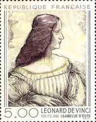 Leonardo da Vinci "Portrait of Isabella d'Este"