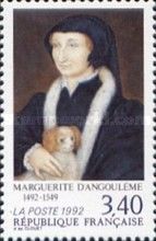 Marguerite d'Angoulême (1492-1549) Painted by Clouet