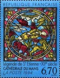 Stained Glass of the Cathedral of St. Julian of Le Mans