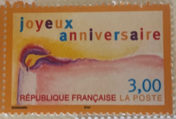 Happy Birthday Greeting Stamp