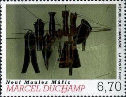 "Nine Malic Moulds" by Marcel Duchamp
