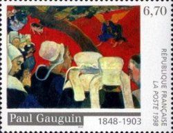 "Vision after the Sermon" by Paul Gauguin