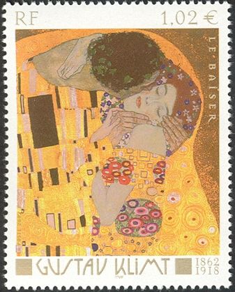 "The Kiss" by Gustav Klimt (1862-1918)