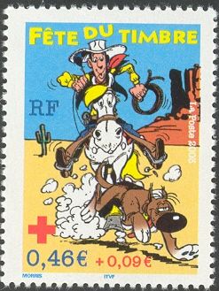 Stamp Day- Lucky Luke and Rantanplan