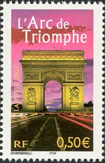 The Arc de Triomphe in Paris