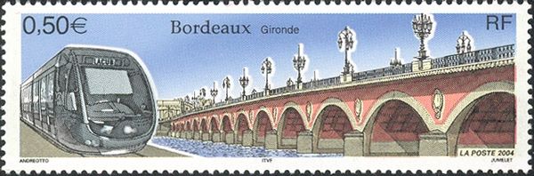 Bordeaux - The Stone Bridge and the Tram