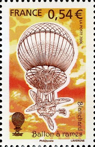 Flying machines: Balloon rowing - Blanchard