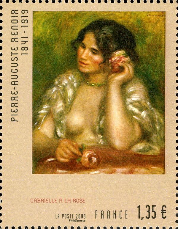 "Gabrielle à la Rose" by Renoir