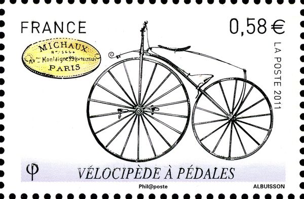 Bicycle with Pedals (1865)