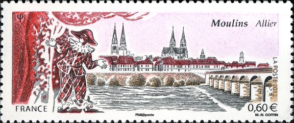 Moulins-Allier:Beffroi, Sacré cœur, Pont de Régémortes
