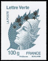 Marianne max 100g Lettre Verte