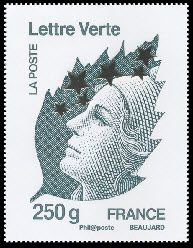 Marianne max 250g Lettre Verte