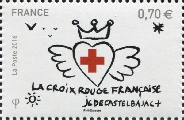 "The Love Collection" - Red-Cross in a winged heart