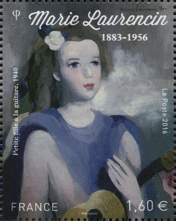 Young Girl with Guitar, by Marie Laurencin