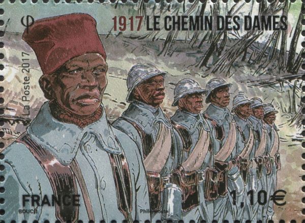Colonial infantry at Chemin des Dames