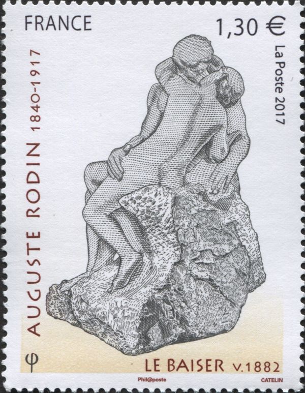 "The Kiss" by Auguste Rodin (1840-1917)