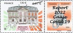 Hôtel de Mora, Moulins, Surcharged