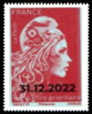 Marianne L'Engagée overprinted 31.12.2022