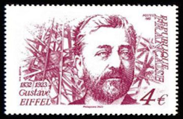 Design of Gustav Eiffel Stamp of 1982