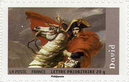 Bonaparte Crossing the Bernard by Jacques-Louis David: