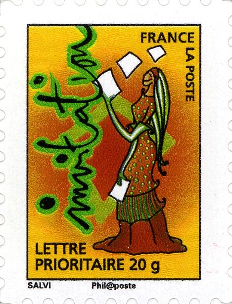 Personnage Féminin avec invitation