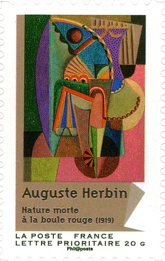 Still Life with Red Ball; Auguste Herbin (1919)