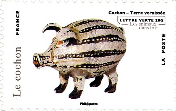Pig, Glazed Earthenware, City of Ceramics, Sevres