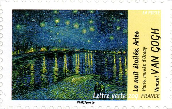 "Starry Night Over the Rhone" (Vincent van Gogh) 1888