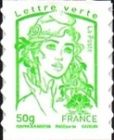Marianne and tree - Lettre verte