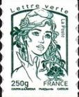 Marianne and tree - Lettre verte