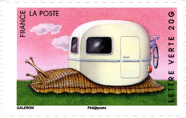 Snail with Caravan House